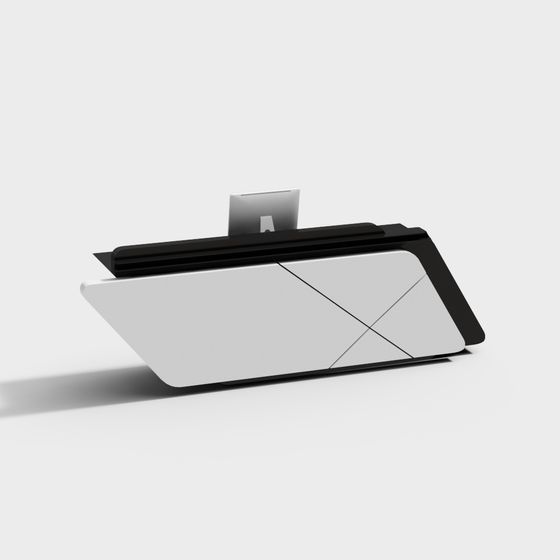 Futuristic Office Desk 3D model