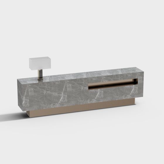 Modern Minimalist TV Stand 3D model