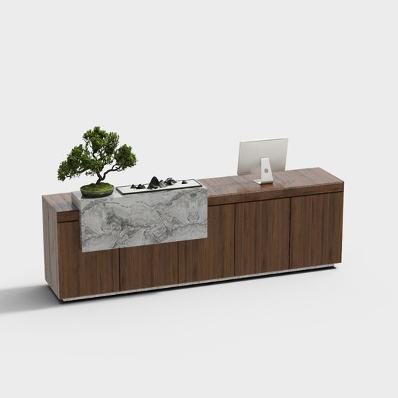 Urban Oasis Desk 3D model