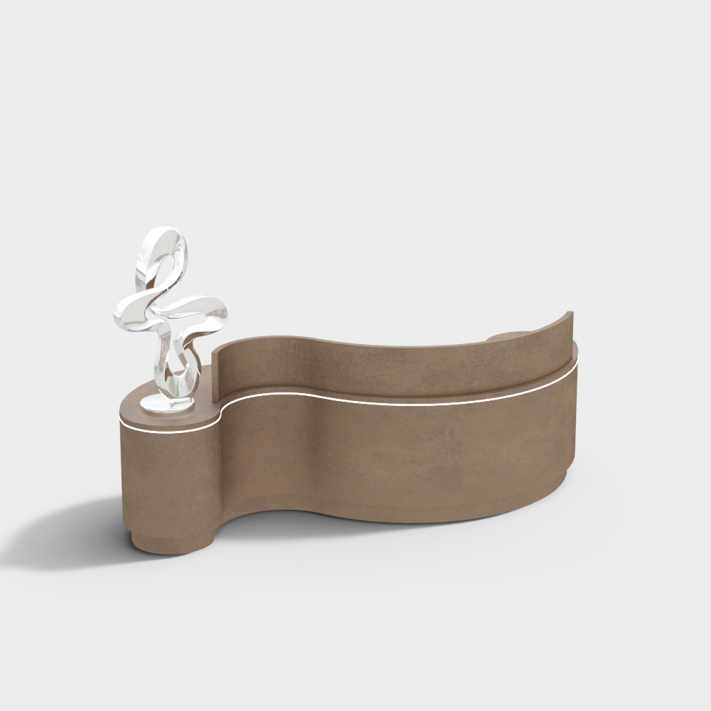 Curved Pathway 3D model