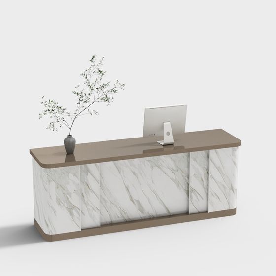 Urban Office Desk 3D model