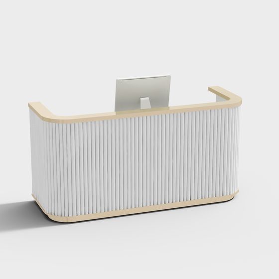 Urban Reception Desk 3D model for Creative Spaces