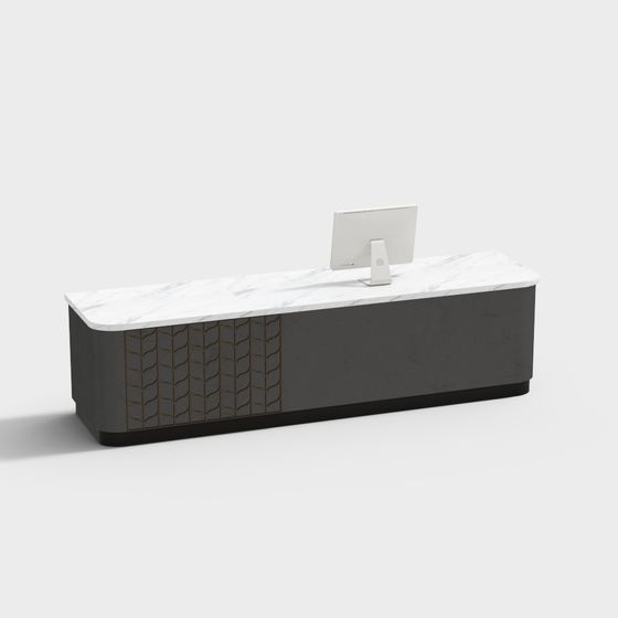Stylish Urban Office Desk 3D model