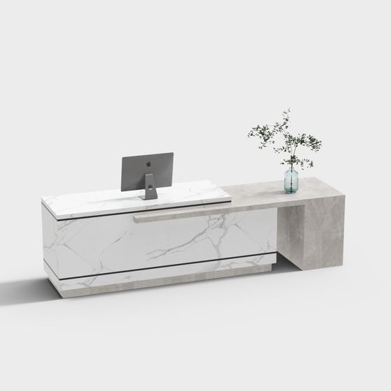 Stylish Urban Office Desk 3D model