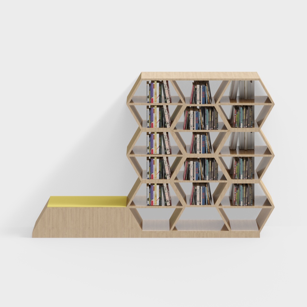 Reading room deck decoration bookshelf