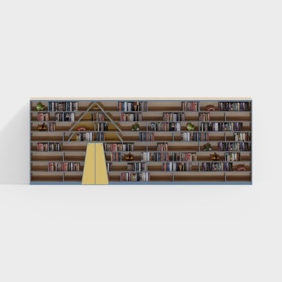 Knowledge Tower 3D model - Stylish Bookshelf Design