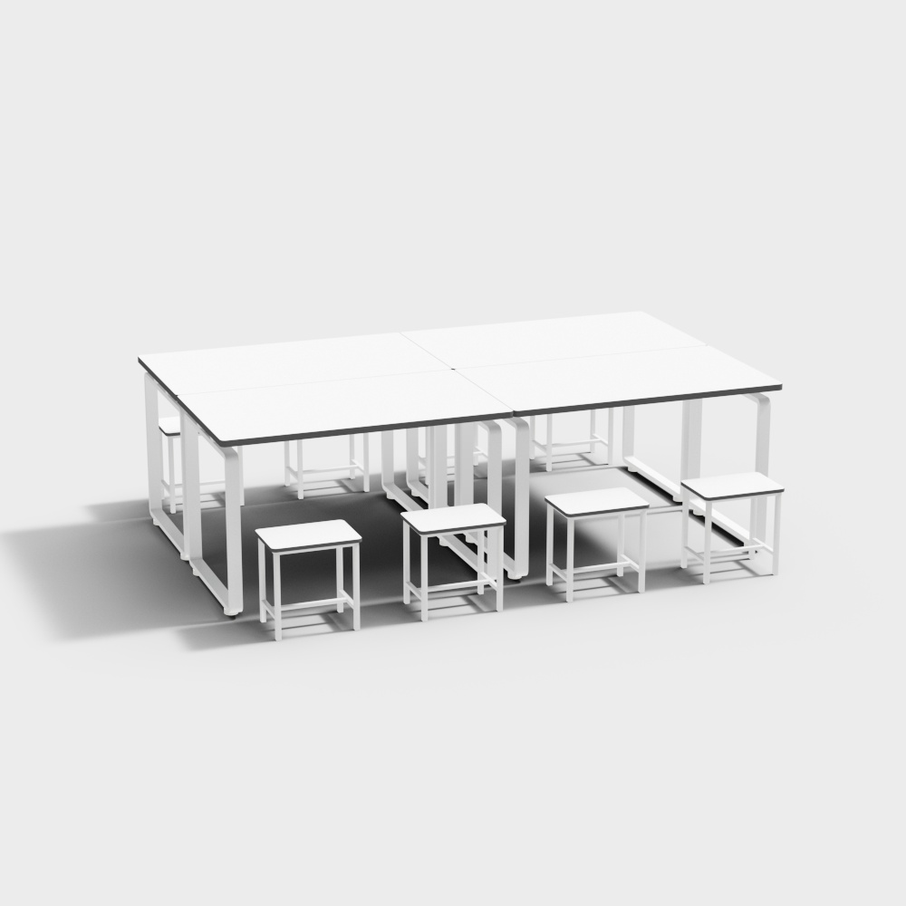 Classroom desks and chairs