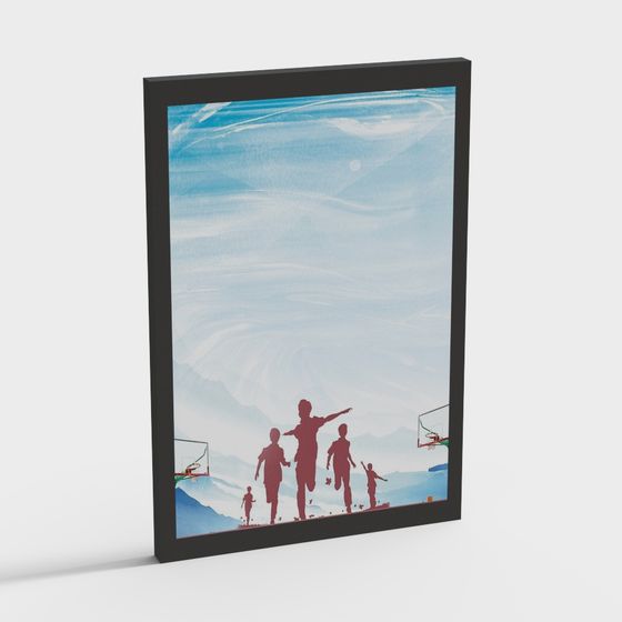 Playful Mountain Kids 3D model