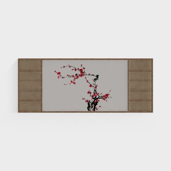 Cherry Blossom Window 3D model