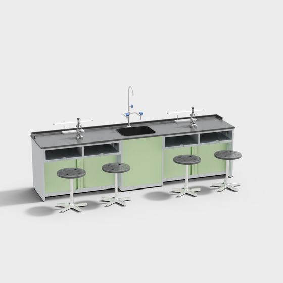 Laboratory Workbench 3D model