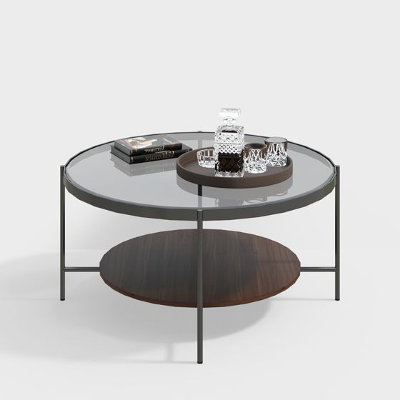 유리 티 테이블