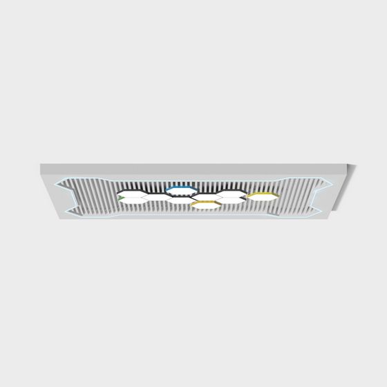 Modern Ceiling Light 3D model for Futuristic Interiors
