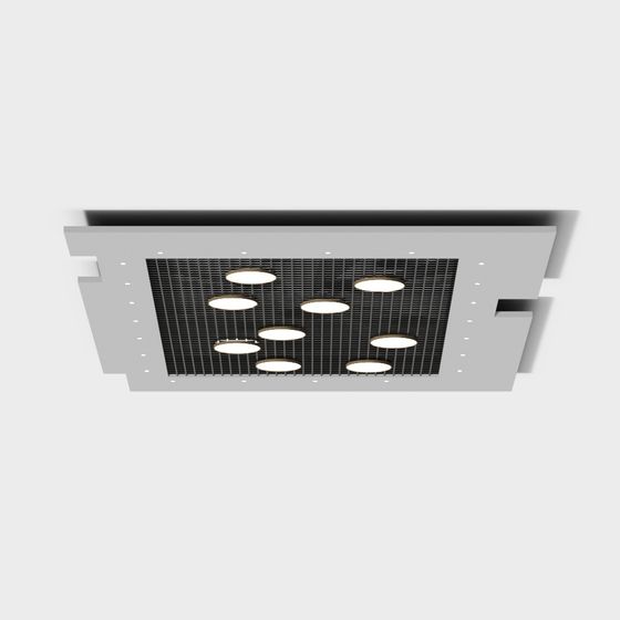 Futuristic Low Polygon Ceiling Light 3D model