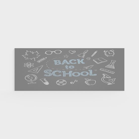Back to School 3D model for Creative Projects