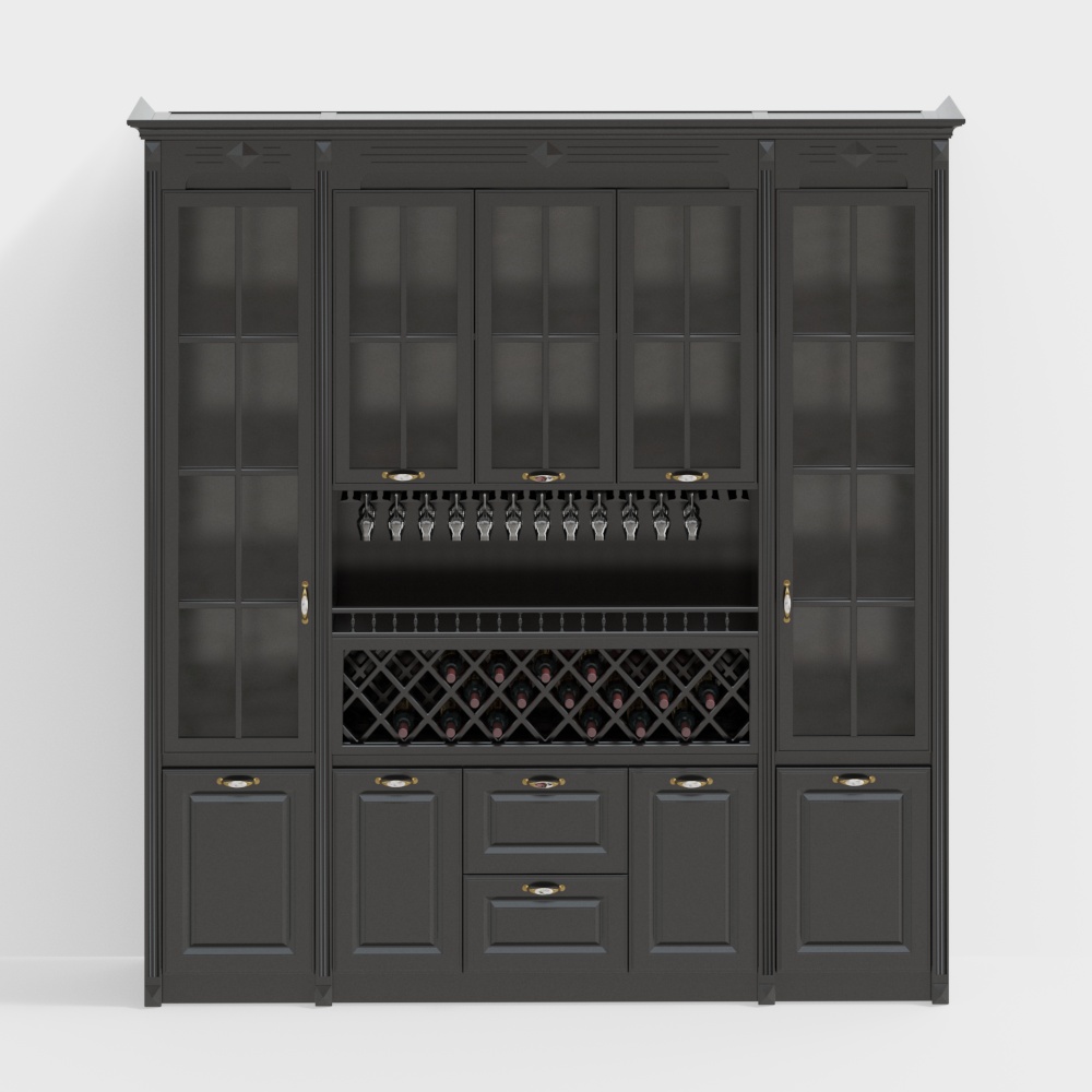 bar cabinet wooden contemporary