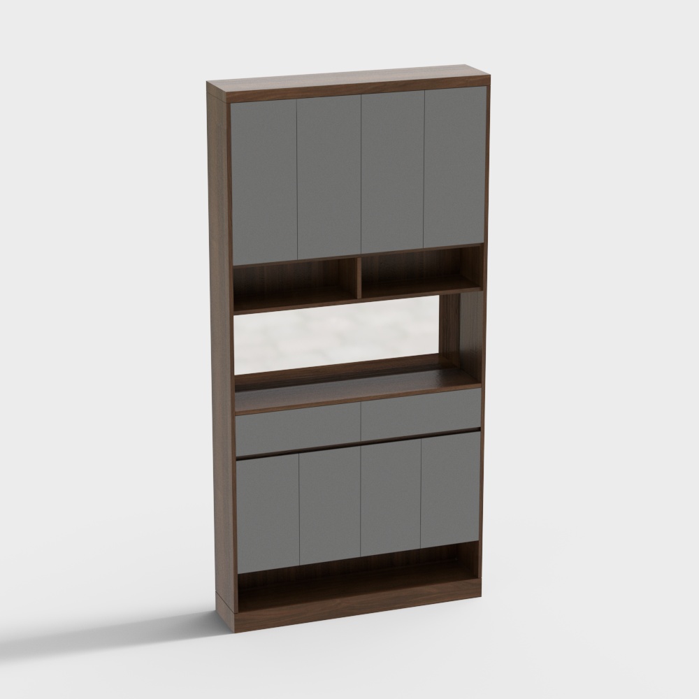 Armadietto in legno contemporaneo