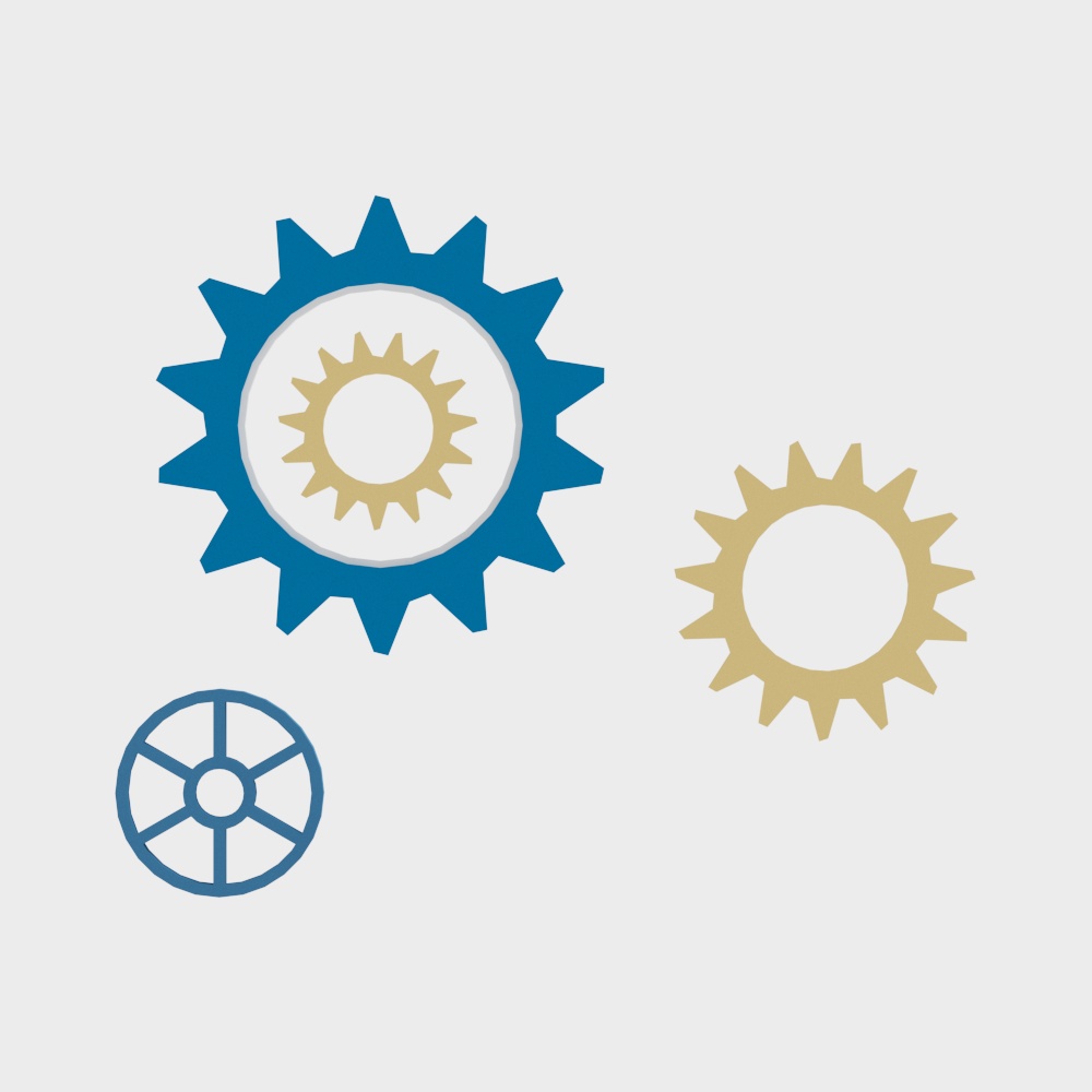 High-Detail Gear 3D Model with Realistic Textures