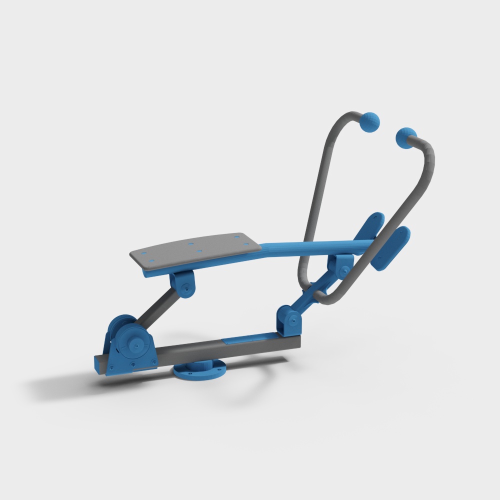 Outdoor Fitness Equipment 3D Model