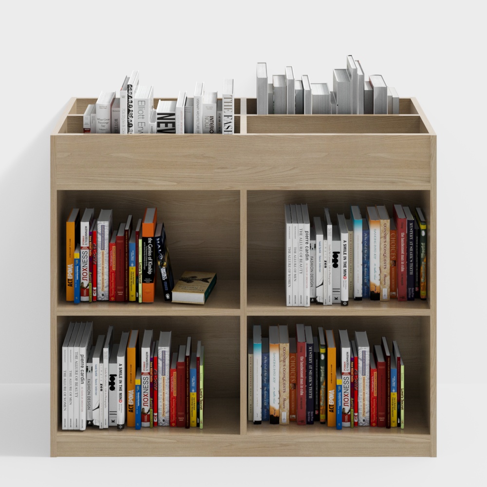 estantería de biblioteca