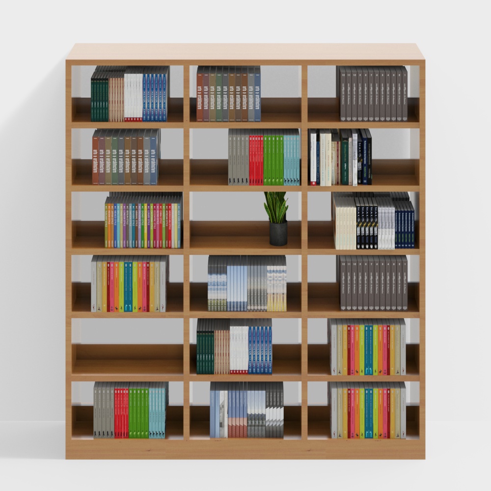library bookshelf