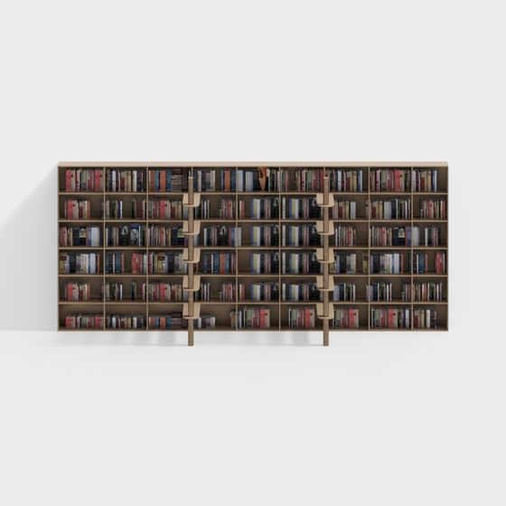 estantería de biblioteca