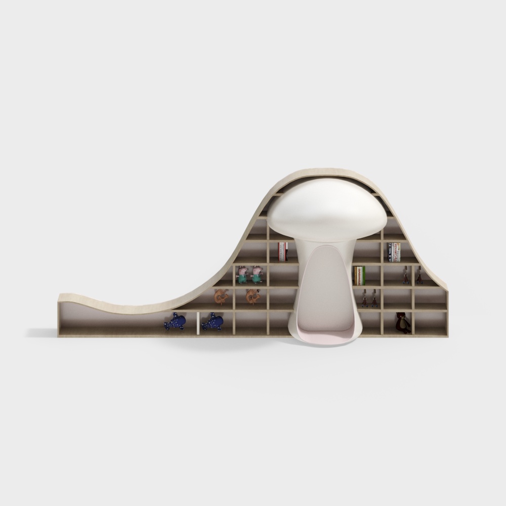 Mushroom Shelf 3D model
