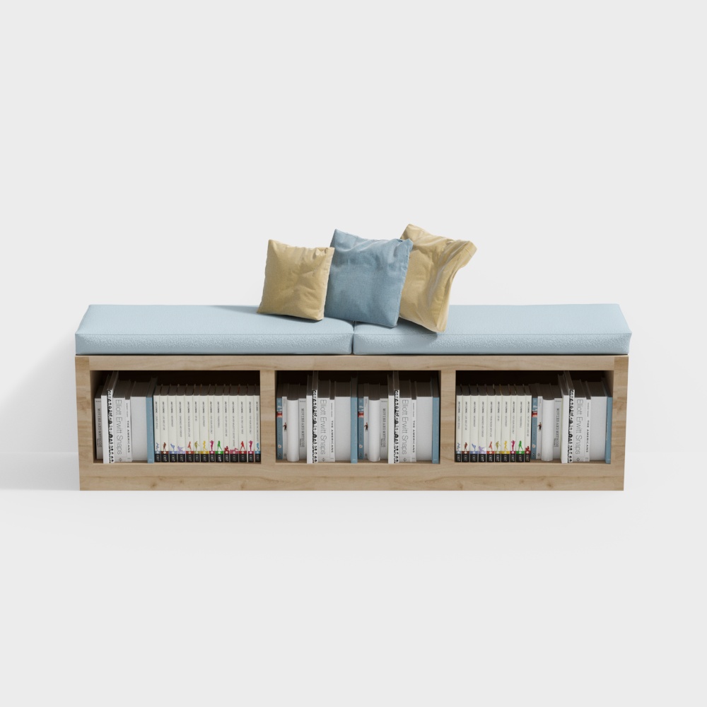 Giá sách chỗ ngồi thẻ quán sách cho trẻ mầm non