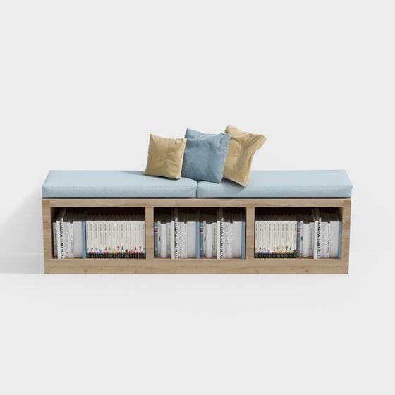 Giá sách chỗ ngồi thẻ quán sách cho trẻ mầm non