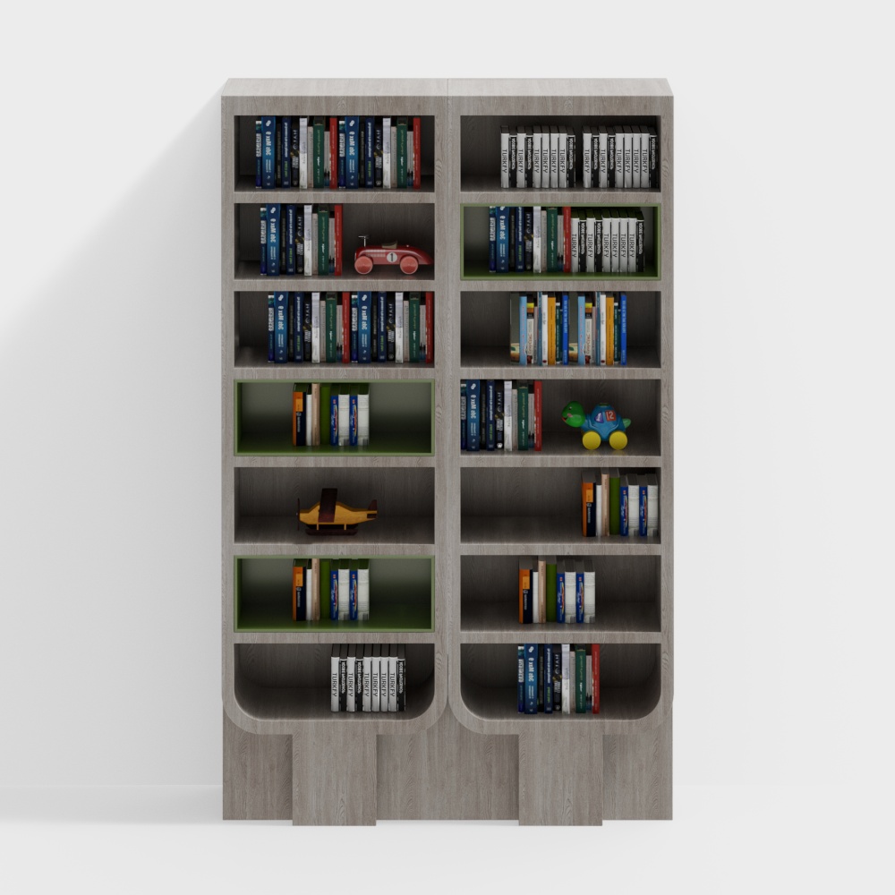 library bookshelf