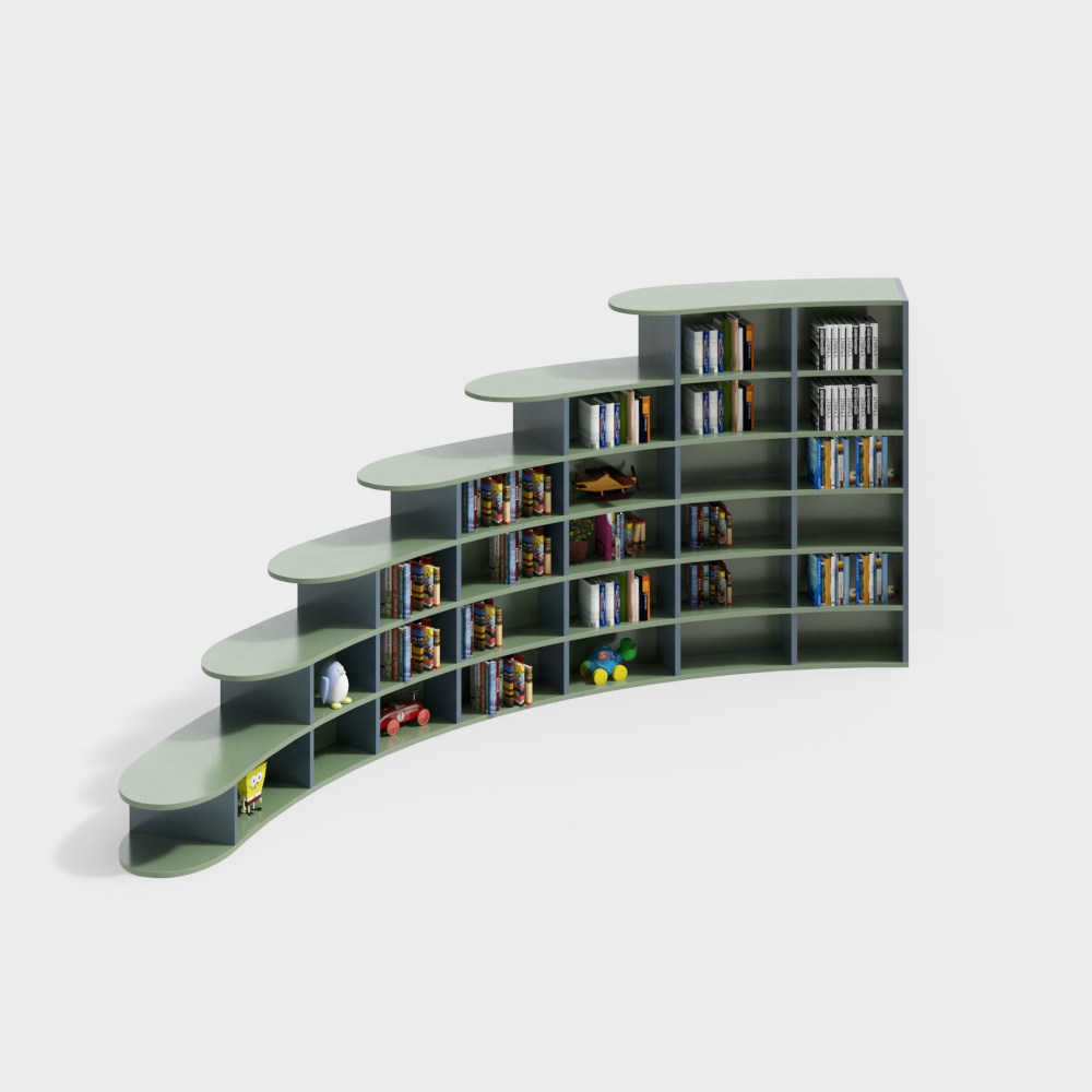 library bookshelf