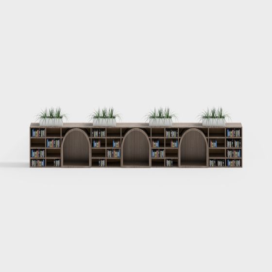 Arcadia Bookshelf 3D model for Modern Interiors
