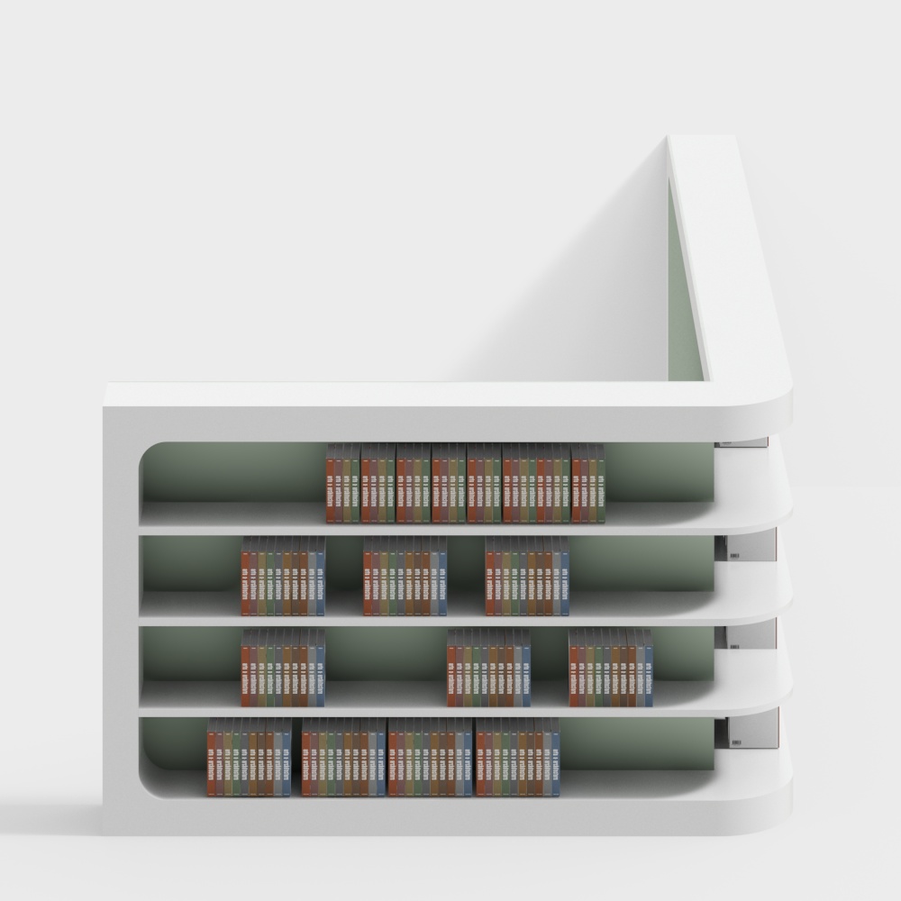 Children's library corner bookshelf