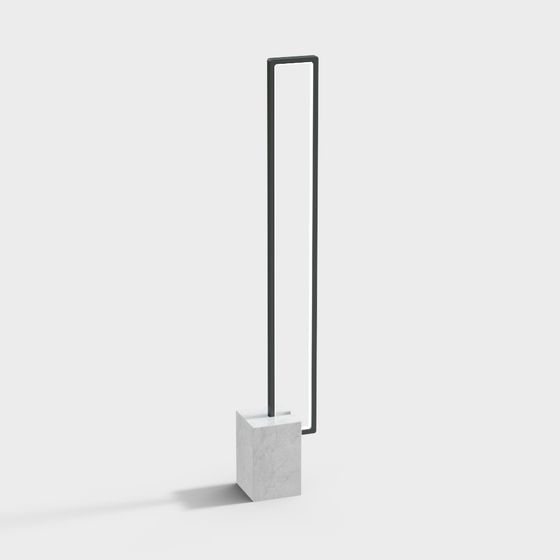 Urban Lamp Post 3D model