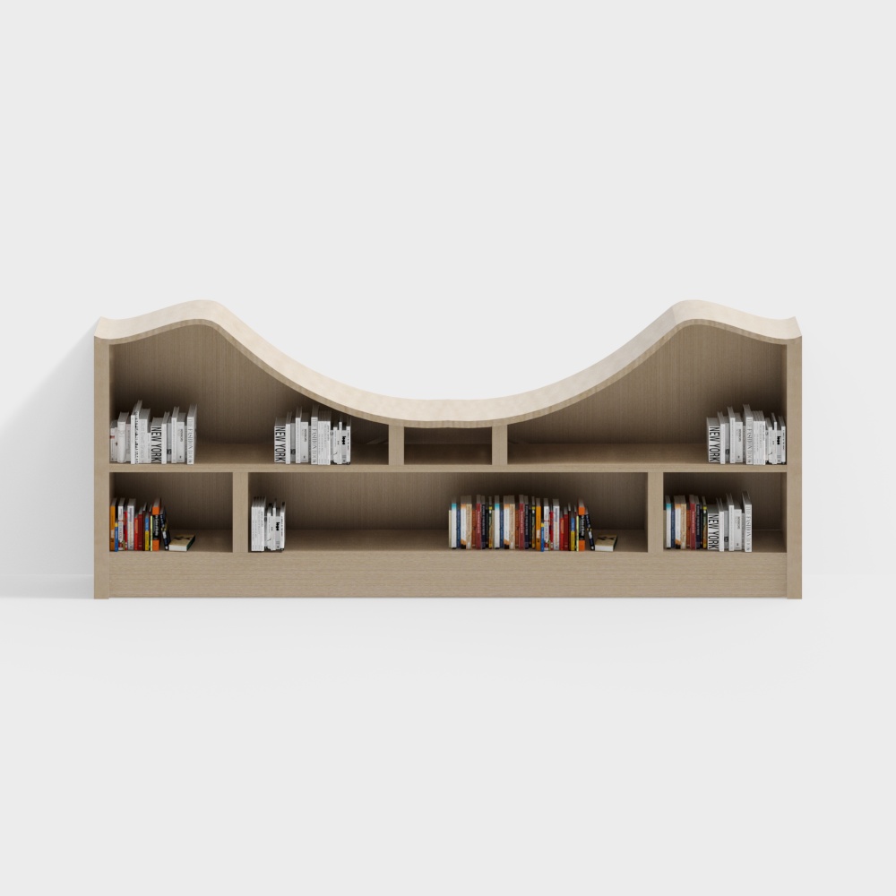 Étagère de bibliothèque de salle de lecture de salle de divertissement pour enfants