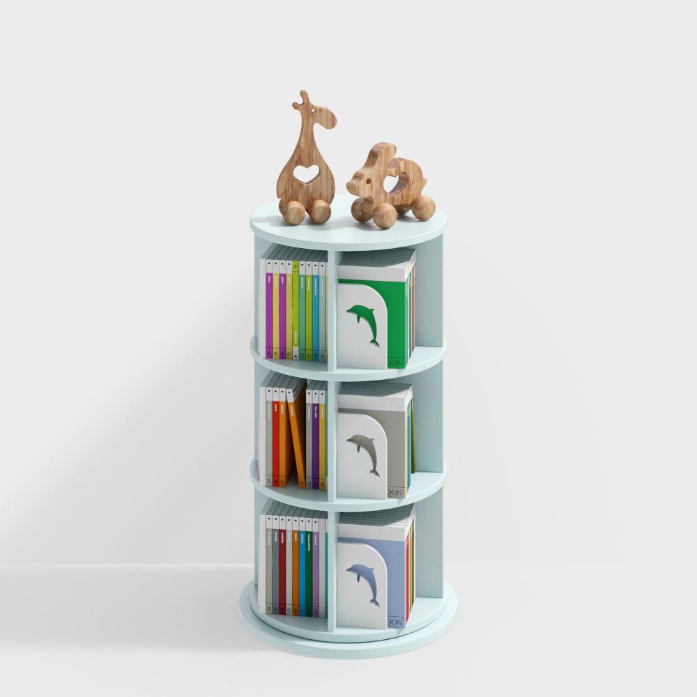 Children's picture book library bookshelf