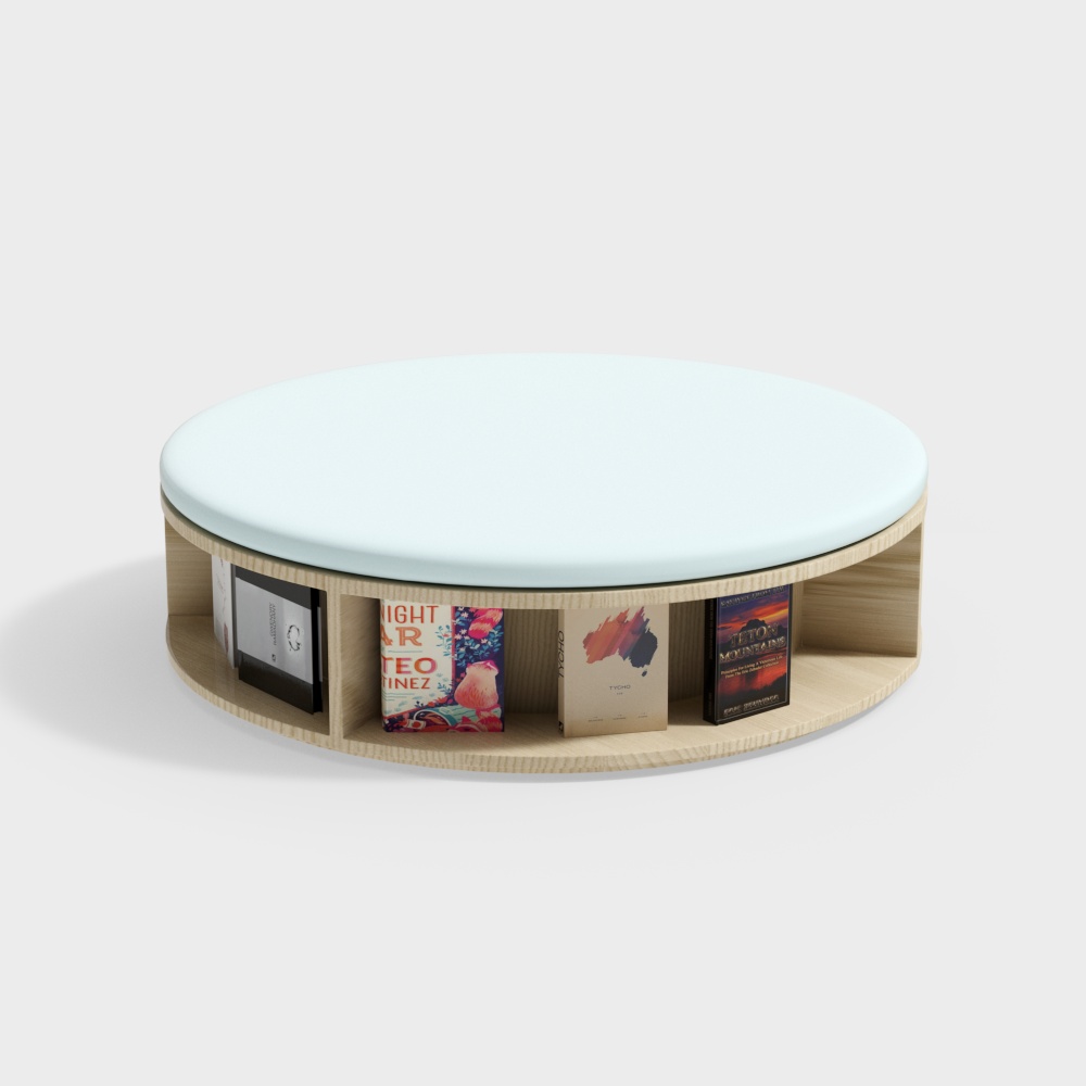 Children's picture book library card holder bookshelf