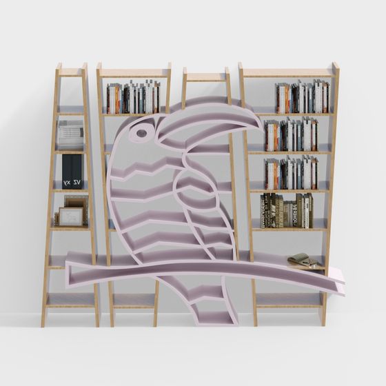 Toucan Bookshelf 3D model