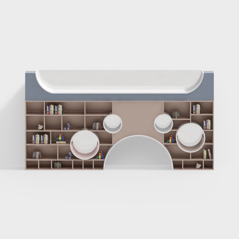 子供用図書館の本棚