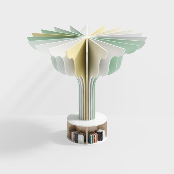 Folded Paper Tree 3D model