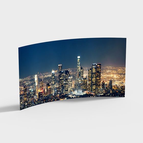 Neon City 3D model for Urban Nightscapes