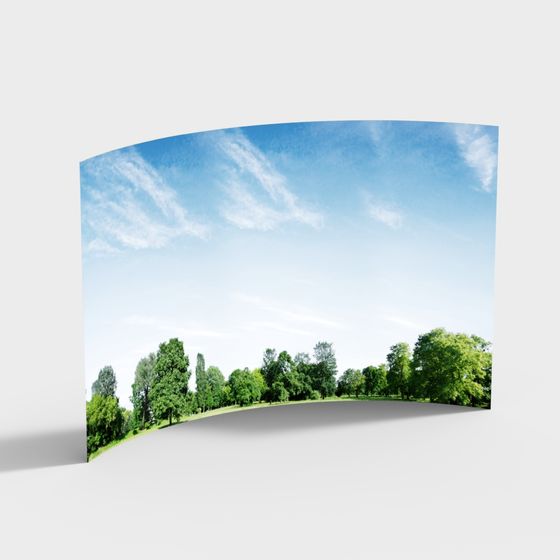 วิวภายนอกของป่าและทุ่ง