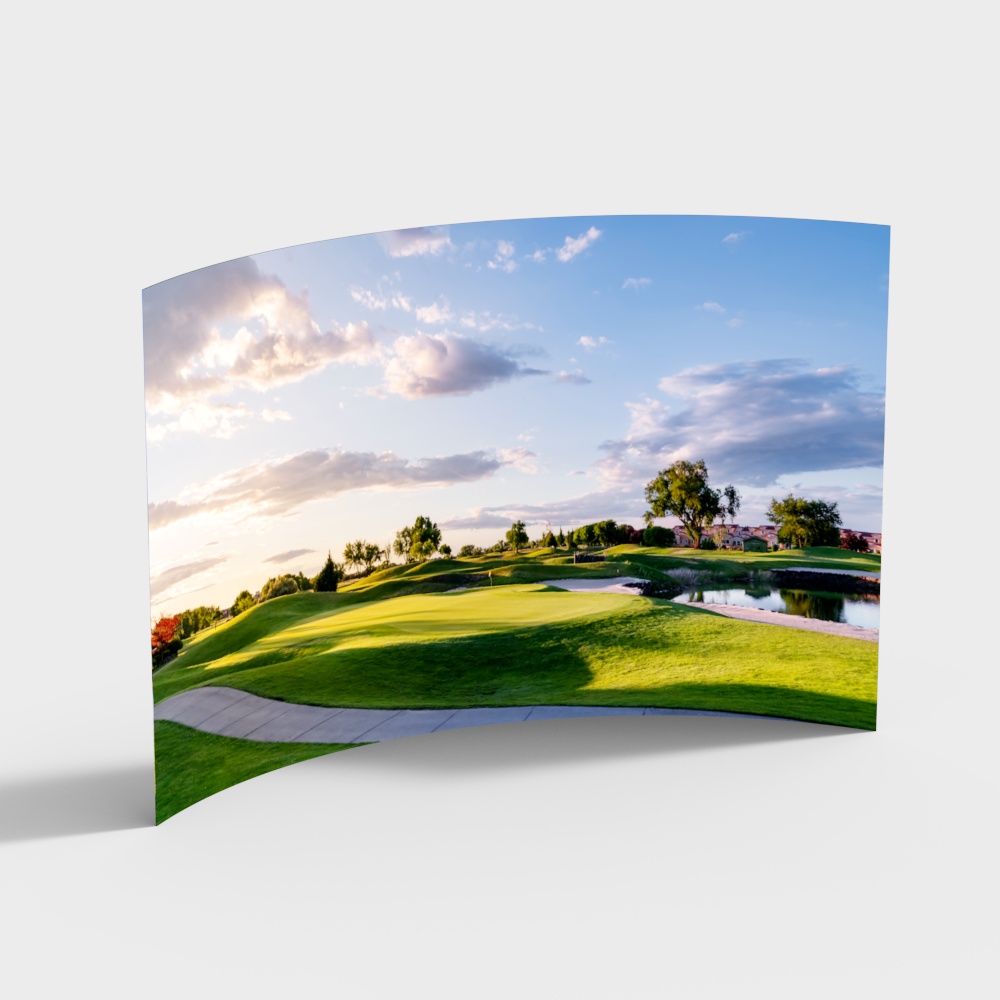 Realistic Golf Course 3D Model
