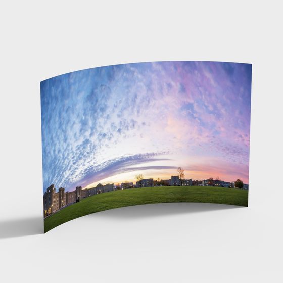 Cảnh ngoại ô buổi chiều hoàng hôn thành phố