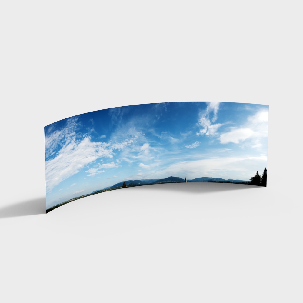 Realistic Blue Sky and Clouds 3D model