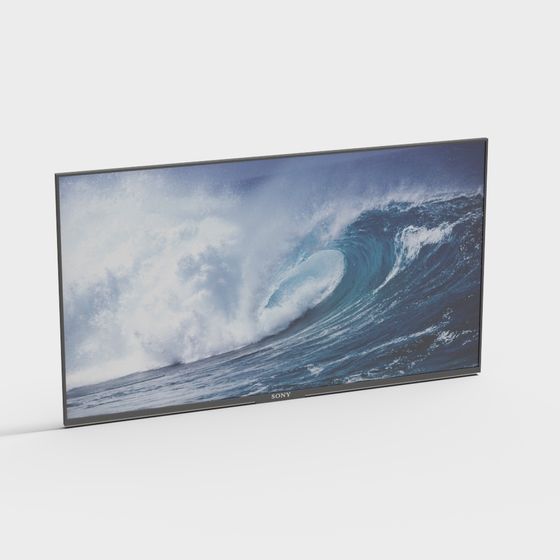 Breathtaking Deep Sea 3D Model Television Screen