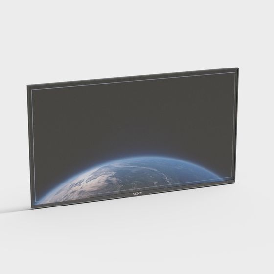 Low Poly 3D Model Television Screen