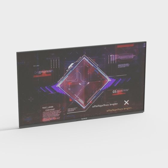 Futuristic Display 3D Model