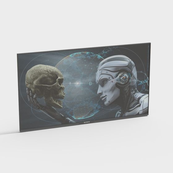 Futuristic Polyhedral Art 3D model: The Future Meets the Past