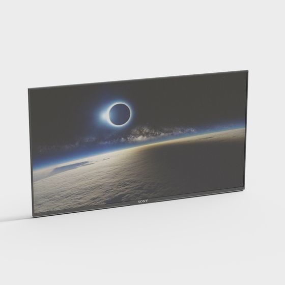 Stunning Space Eclipse 3D Model