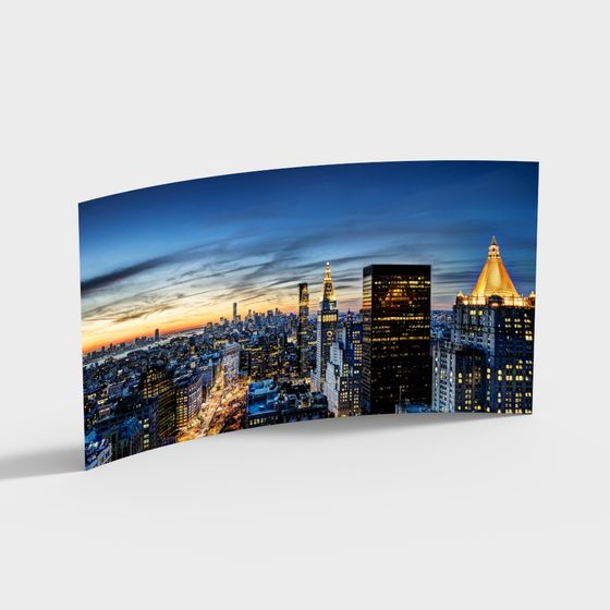 Urban Skyline 3D model
